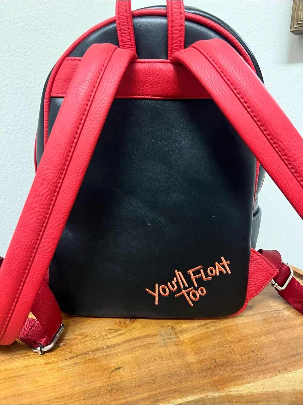Loungefly Black & Red Pennywise Mini Backpack